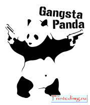 Майка женская Gangsta Panda