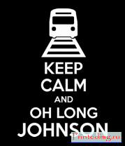 Толстовка Keep calm and oh long johnson