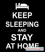 Толстовка Keep sleeping and stay at home
