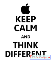 Толстовка Keep calm and think different