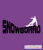 Футболка женская Snowboard