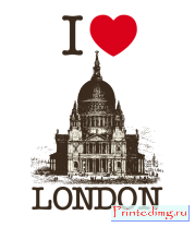 Женская футболка с длинным рукавом I love London