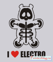 Толстовка без капюшона I love electro