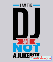 Толстовка без капюшона I am the DJ
