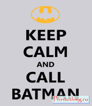 Толстовка без капюшона Keep-calm and call batman.