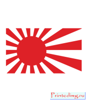 Толстовка без капюшона Японский флаг