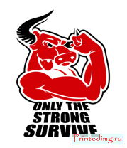 Футболка женская Only the strong survive