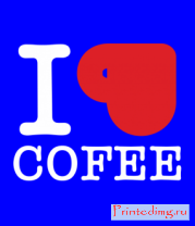 Толстовка I love coffee (with cup)