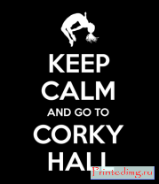 Толстовка Keep Calm and go to Corky Hall