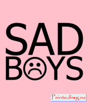 Футболка женская Sad boys
