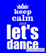Толстовка без капюшона Keep calm & let's dance