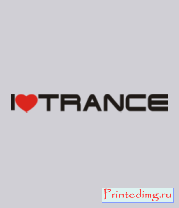 Толстовка I love trance