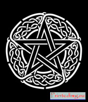 Толстовка Звезда пентаграмма и кельтский орнамент