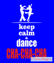 Толстовка Keep calm & dance CHA-CHA-CHA