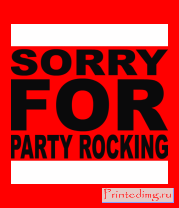 Толстовка Sorry for party rocking