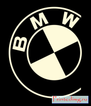 Борцовка женская БМВ значок (свет)