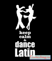 Борцовка женская Keep calm & dance latin